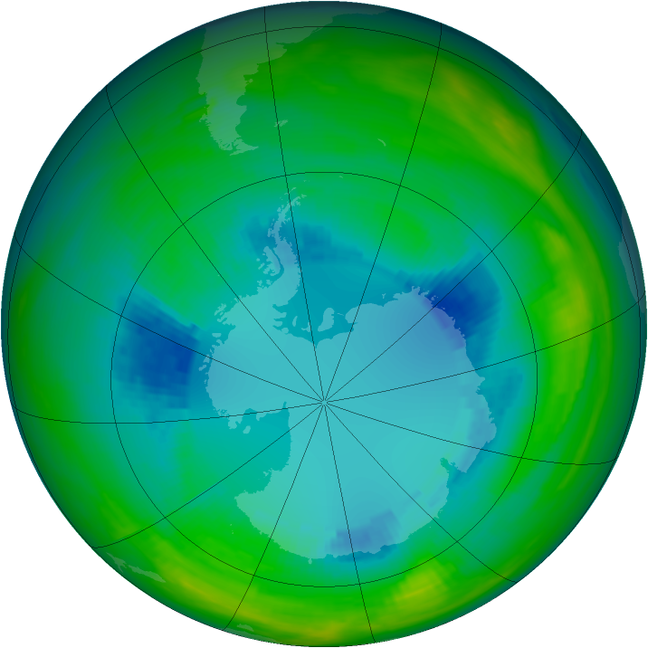 Ozone Map 1984-08-20